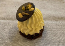 Chokoladekage med pistaciecreme
